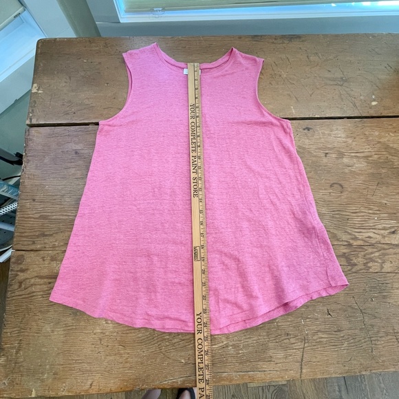 J. Jill pink sleeveless 100% linen top - Picture 6 of 9